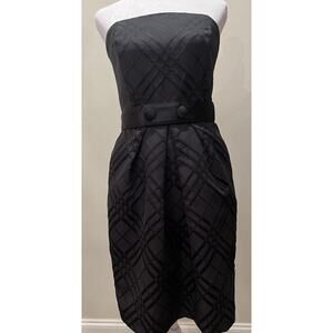 Classic Black Strapless Cocktail Dress with Pockets So Cute!!! Size 4